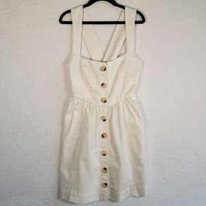 Free People Empire Waist Button Front Tank Dress, Size 4